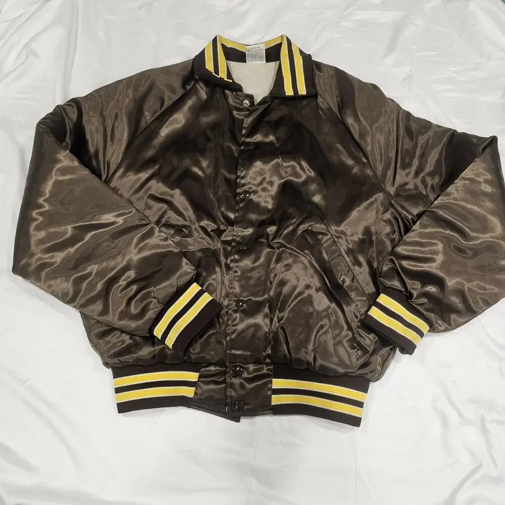Vintage Aristo Jac Satin Jacket Mens Medium LONG BRANCH SALOON Sanford Michigan